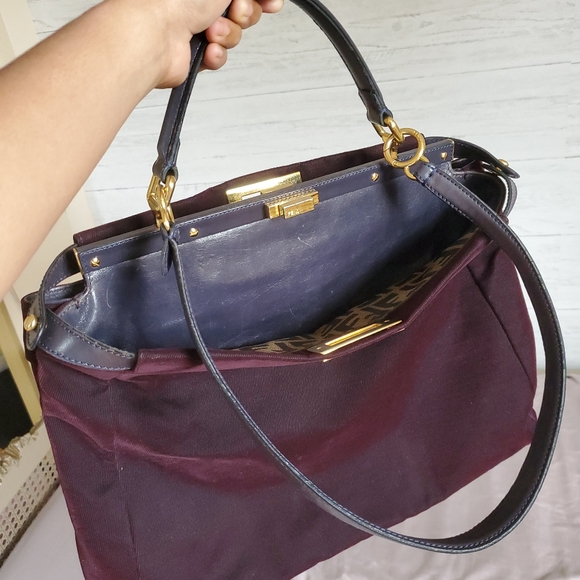 Fendi peekaboo large velvet limited $3000 - Picture 2 of 14